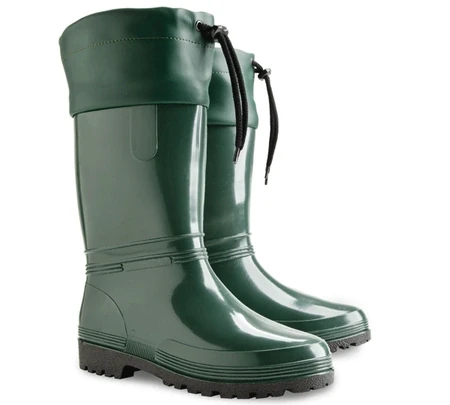 Ciemnozielone kalosze ze ściągaczem Rainny-s