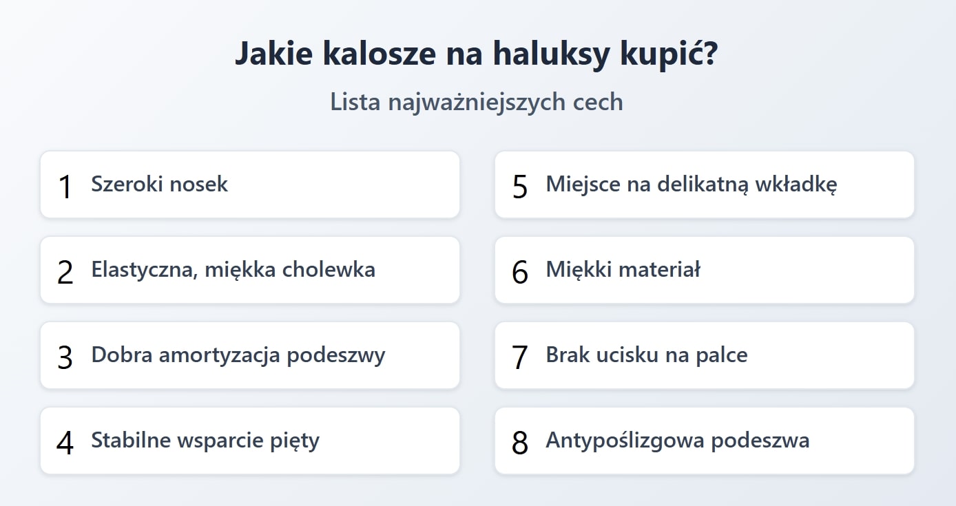 Jakie kalosze na haluksy kupić?