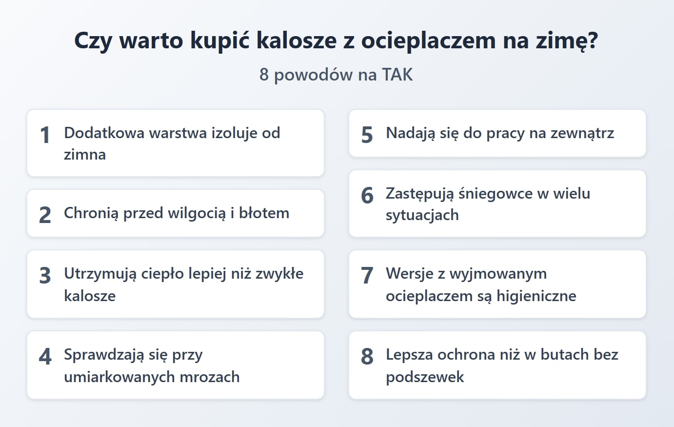 Czy warto kupić kalosze z ocieplaczem na zimę?